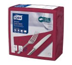 Tovaglioli Tork Dinner Textured 39 x 39cm – piegatura ¼ - bordeaux - 50 unità