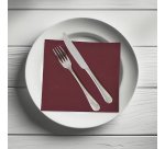 Tovaglioli Tork Dinner Textured 39 x 39cm – piegatura ¼ - bordeaux - 50 unità