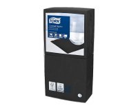 Tovaglioli Tork Cocktail 24 x 24cm – piegatura ¼ - nero - 200 unità