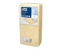 Tovaglioli Tork Cocktail 24 x 24cm – piegatura ¼ - champagne - 200 unità