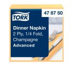 Tovaglioli Tork Dinner 39 x 39cm – piegatura ¼ - champagne - 150 unità