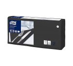 Tovaglioli Tork Lunch 33 x 33cm – piegatura ¼ - nero - 200 unità