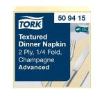 Tovaglioli Tork Dinner Textured 39 x 39cm – piegatura ¼ - champagne - 50 unità