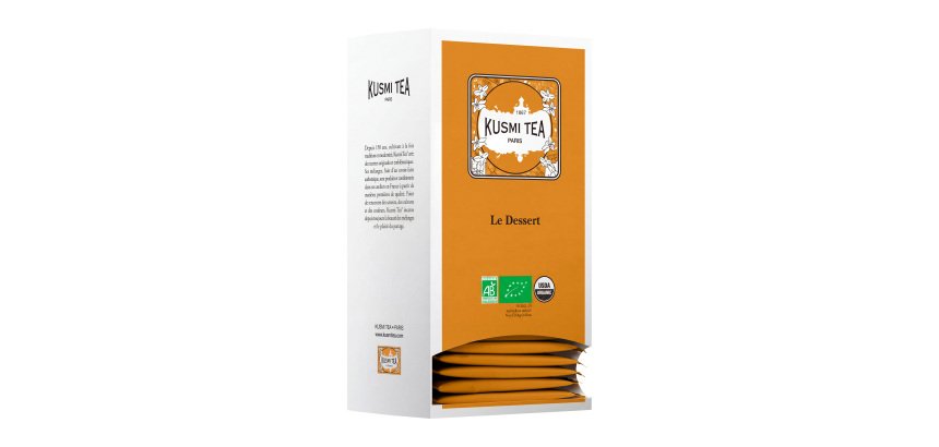 Thé vert Le dessert Bio Kusmi Tea - Boîte de 25 sachets