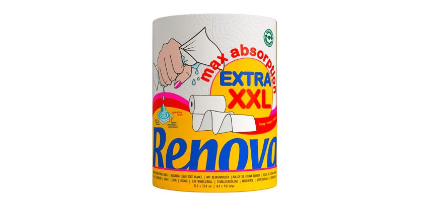 Rollo papel de concina Renova XXL Maxi 2 Capas
