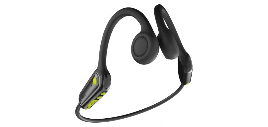 SBS Auricolari Wireless Bluetooth a Conduzione Ossea, Open-Ear, Neri