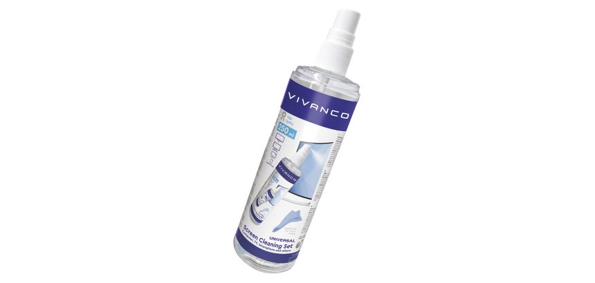 SBS Kit Pulizia Schermi 250 ml con Panno in Microfibra
