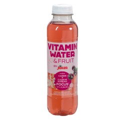 Vitamin water & fruit by Joker cassis fleur de sureau 50 cl - 12 bouteilles
