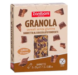 Barre Granola céréales chocolat noir Zaniboni - 25 g