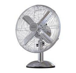 Ventilateur de table Ø 30 cm – Chromé