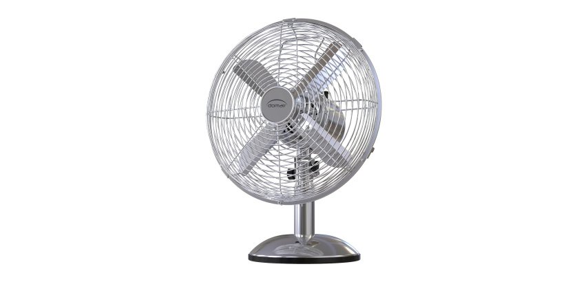 Ventilateur de table Ø 30 cm – Chromé