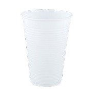 Vasos de plástico blanco 220 ml -Paquete de 100
