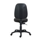 Chaise de bureau Twisty tissu non feu - sans accoudoirs - soutien lombaire - mécanisme contact permanent - pieds noir