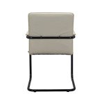 Fauteuil BRIO - simili cuir - piétement métal noir