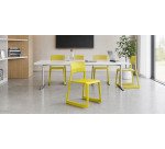 Chaise Vitra Tip Ton jaune - Reconditionné