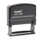 Trodat Printy 4917 sello con texto personalizable  3 líneas 50 x 10 mm monocromo