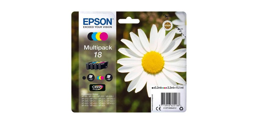 Epson Daisy Encre Claria Home multipack 4 couleurs Pâquerette 18