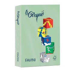 Carta colorata Favini Le Cirque A4 80 g verde pastello 107 - confezione 500 fogli
