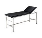 Lettino da visita medica in acciao inox nero