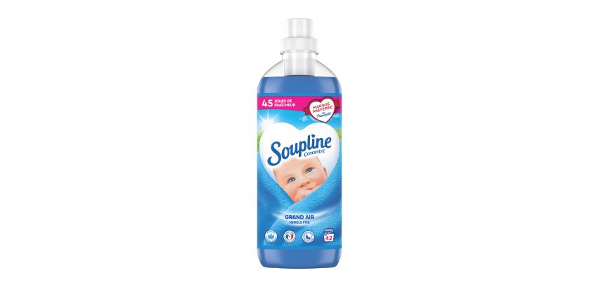 Assouplissant Soupline concentré Grand Air - 42 lavages - Bidon de 840 ml