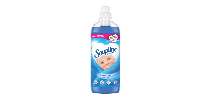 Soupline Concentrated Fabric Softener Fresh Air - 42 washes - 840 ml Jug