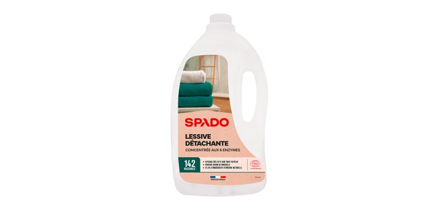 Stain-removing liquid detergent with 6 enzymes Spado - 142 washes - 5 L drum