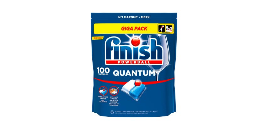 Finish Powerball Quantum Dishwasher Capsules - Pack of 100