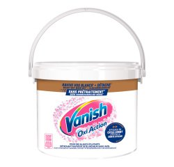 Détachant poudre Vanish Oxi Action Blanc - 90 lavages - Seau de 2,7 kg