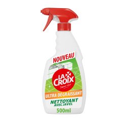 Javel Nettoyant ultra dégraissant La Croix 2 en 1 - Spray de 500 ml