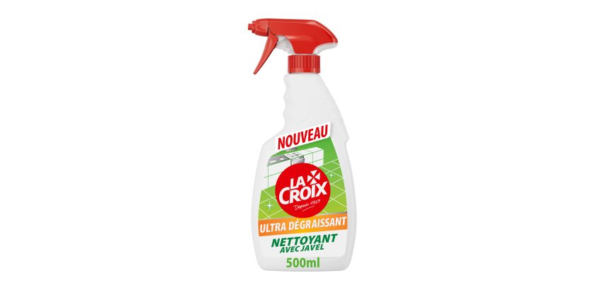 Javel Nettoyant ultra dégraissant La Croix 2 en 1 - Spray de 500 ml