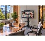 Poly Studio R30 Videokonferenz-Kit + Samsung 43’’ Bildschirm + mobiler Standfuß