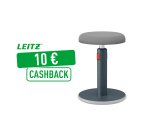 Tabouret ergonomique assis-debout - gris - Leitz Ergo