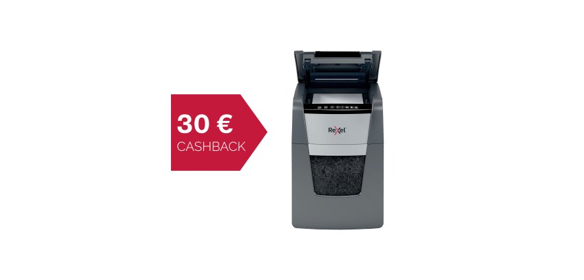 Destructeur Optimum Auto+ 100X - Coupe croisée P-4 - 100 feuilles - Rexel