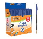Pack of 90 Bic Cristal ballpoint pens + 10 free