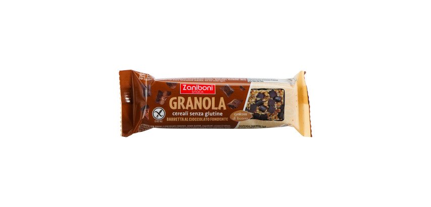 Barre Granola céréales chocolat noir Zaniboni - 25 g