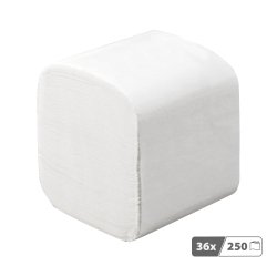 Papier toilette en paquet double épaisseur Bruneau - 36 x 250 feuilles