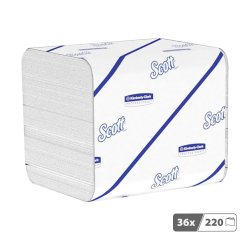 Papier toilette en paquet double épaisseur Scott® Control™ 8509 - 36 x 220 feuilles