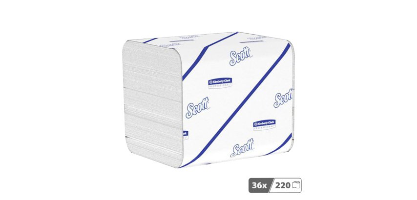 Papier toilette en paquet double épaisseur Scott® Control™ 8509 - 36 x 220 feuilles