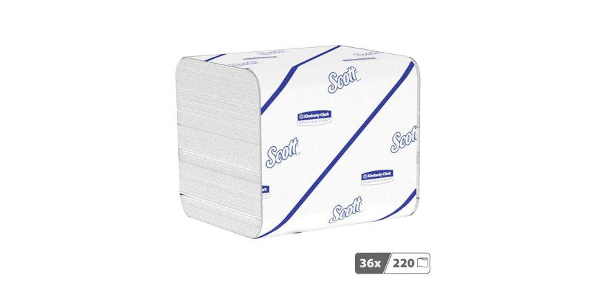 Papier toilette en paquet double épaisseur Scott® Control™ 8509 - 36 x 220 feuilles