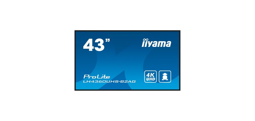 iiyama LH4360UHS-B2AG – Professioneel display voor dynamische weergave 43" 4K UHD