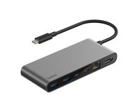 Belkin INC024HQSGY – Hub USB-C 8-en-1 avec HDMI 4K, Ethernet 2,5 Gb/s et Power Delivery 100 W