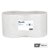 Papier toilette Maxi Jumbo double épaisseur Renovelar - 6 rouleaux de 380 m