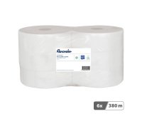 Papier toilette Maxi Jumbo double épaisseur Renovelar - 6 rouleaux de 380 m