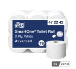 Papel higiénico extracción central Tork SmartOne Advanced T8 207 m - Pack de 6 rollos