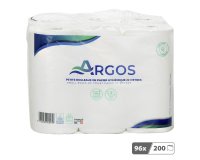 Papier toilette double épaisseur Argos - 96 rouleaux de 200 feuilles