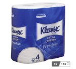 Papier toilette quadruple épaisseur Kleenex Extra Comfort Premium - 4 rouleaux de 160 feuilles