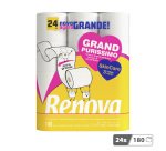 Papier toilette triple épaisseur Renova Skin Care Purissimo- 24 rouleaux de 180 feuilles