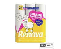 Papier toilette triple épaisseur Renova Skin Care Purissimo- 24 rouleaux de 180 feuilles