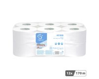 Papier toilette Mini Jumbo double épaisseur Papernet - 12 rouleaux de 170 m