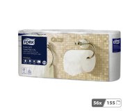 Papier toilette triple épaisseur Tork Extra Soft T4 - 56 rouleaux de 155 feuilles
